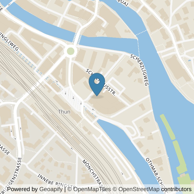 Map: location of ACTIV FITNESS Thun Bahnhof in Thun