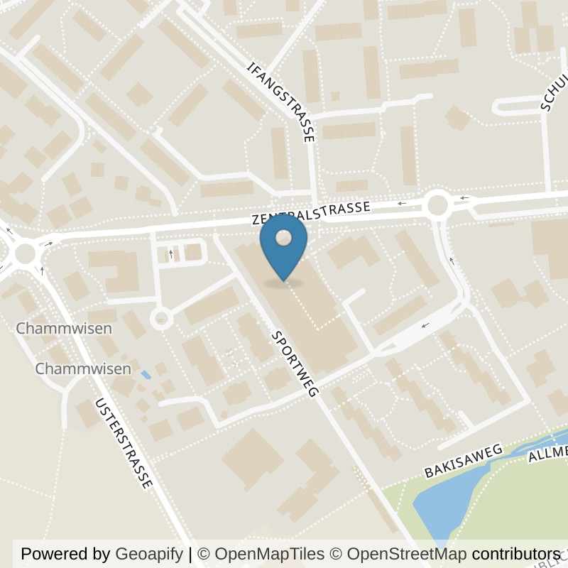 Map: location of ACTIV FITNESS Volketswil in Volketswil