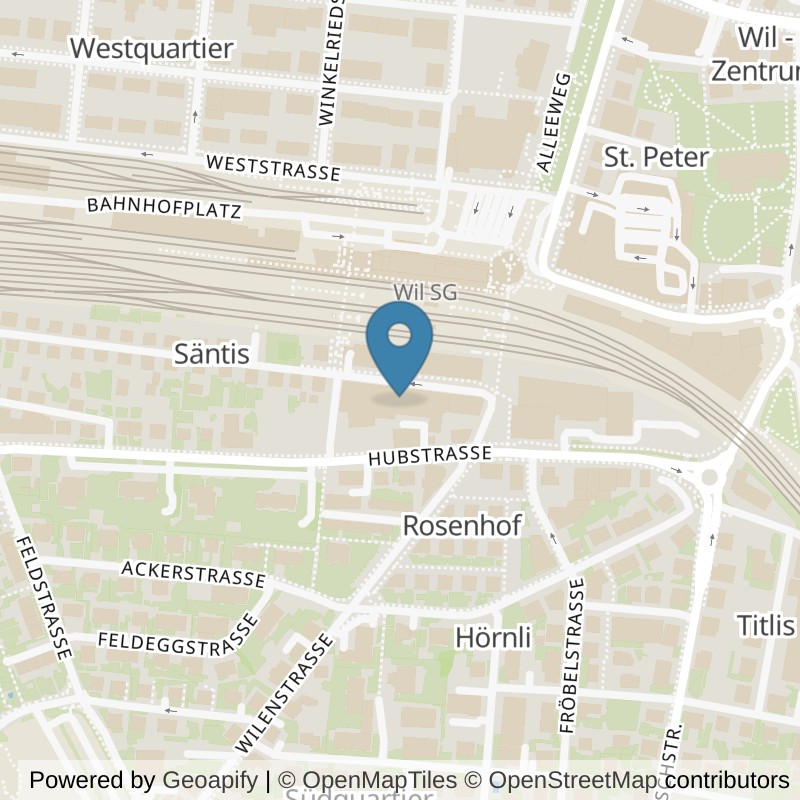 Map: location of ACTIV FITNESS Wil SG in Wil