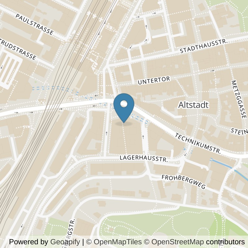 Map: location of ACTIV FITNESS Winterthur Archhöfe in Winterthur