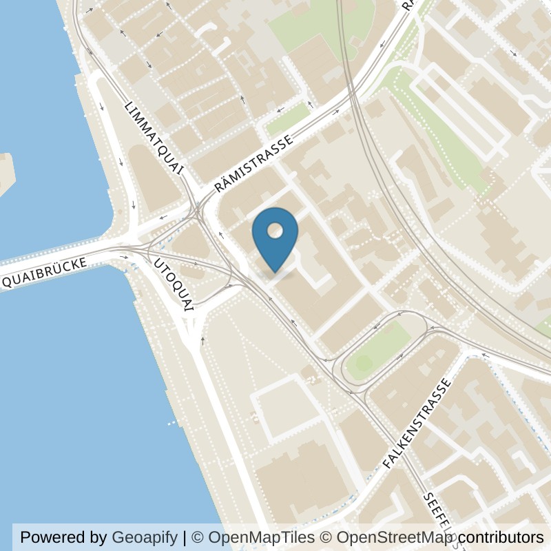 Map: location of ACTIV FITNESS Zürich Bellevue in Zürich