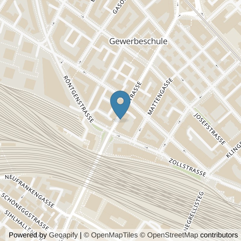 Map: location of ACTIV FITNESS Zürich Langstrasse in Zürich