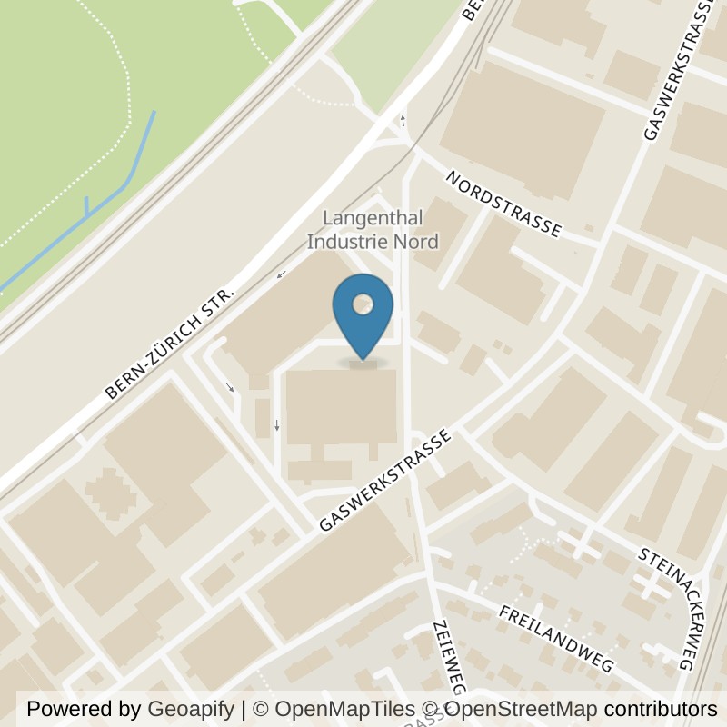 Map: location of Active Gym 33 in Langenthal