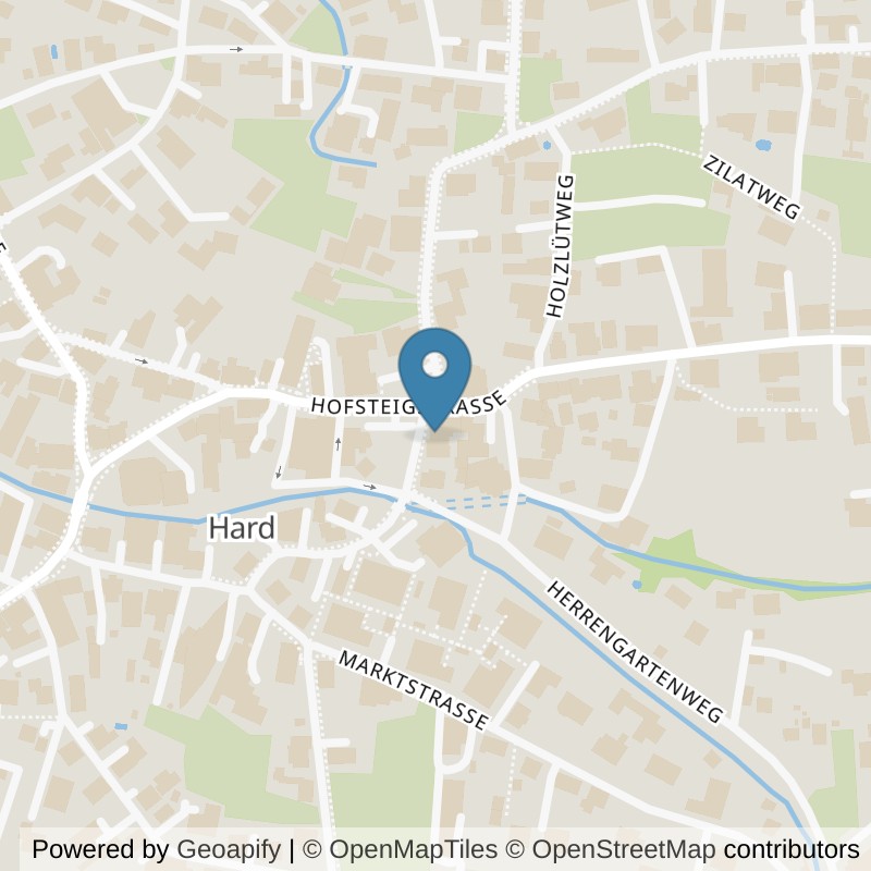 Map: location of ActiveFIT Fitness GmbH in Hard