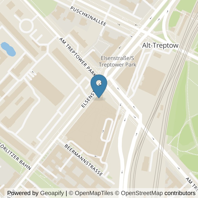 Map: location of ActivSports Group Fitness am Park Berlin Treptow in Berlin