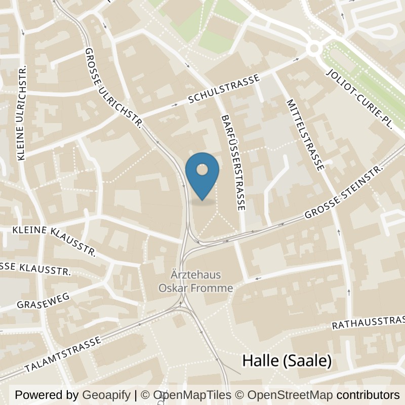 Map: location of ActivSports Group activsports Premium Halle in Halle (Saale)
