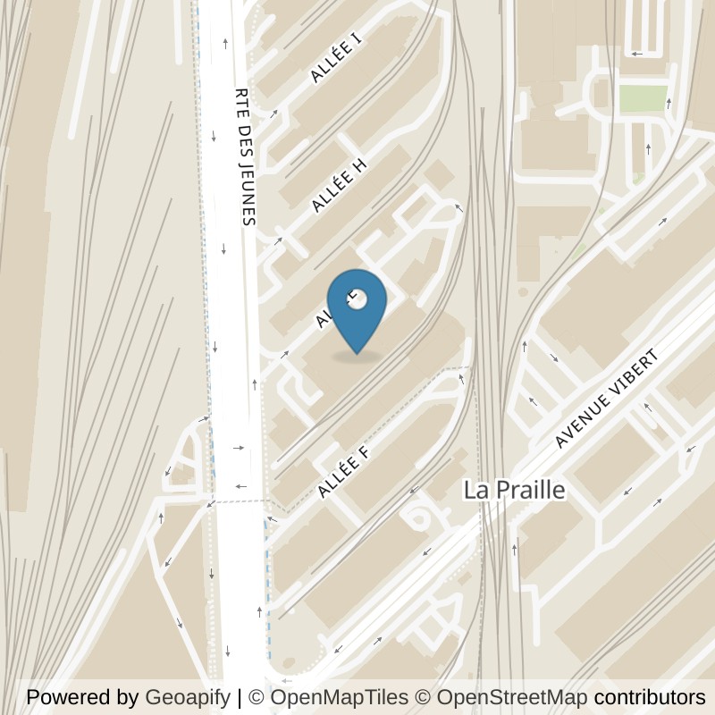 Map: location of Aerial MVMT in Carouge