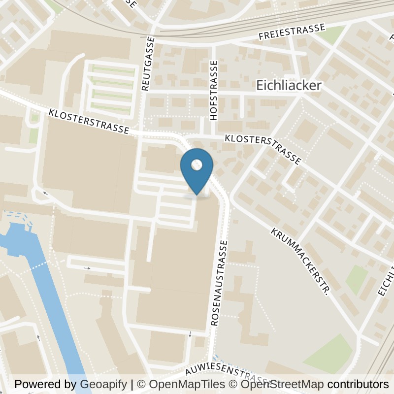 Map: location of AFF - Ananas Functional Fitness in Winterthur
