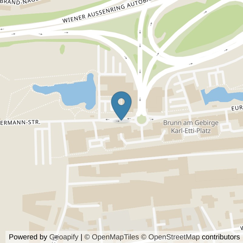 Map: location of Alexis Body Space in Brunn am Gebirge