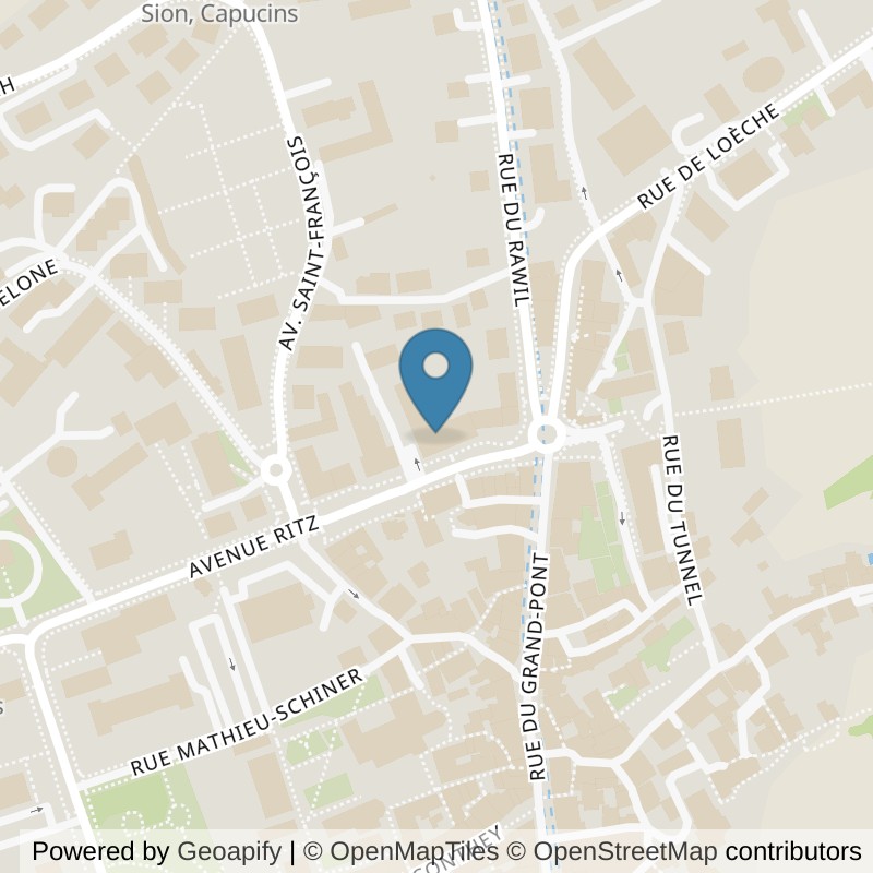 Map: location of AlexMove in Sion
