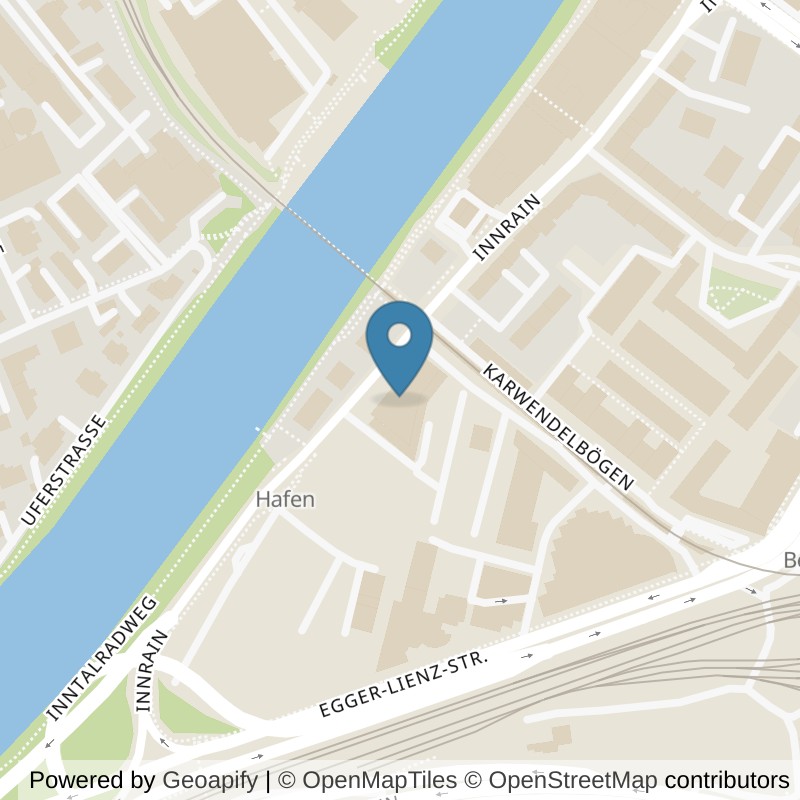 Map: location of ALFA SPORTSCLUB Innsbruck in Innsbruck