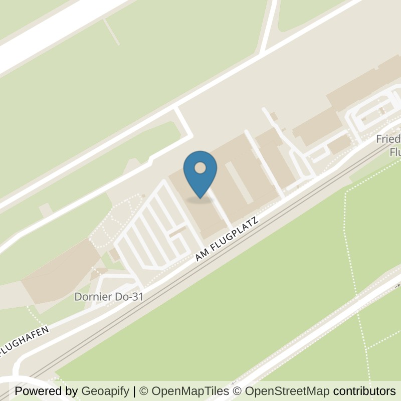 Map: location of all inclusive Fitness Ai Fitness Friedrichshafen-Flughafen in Friedrichshafen