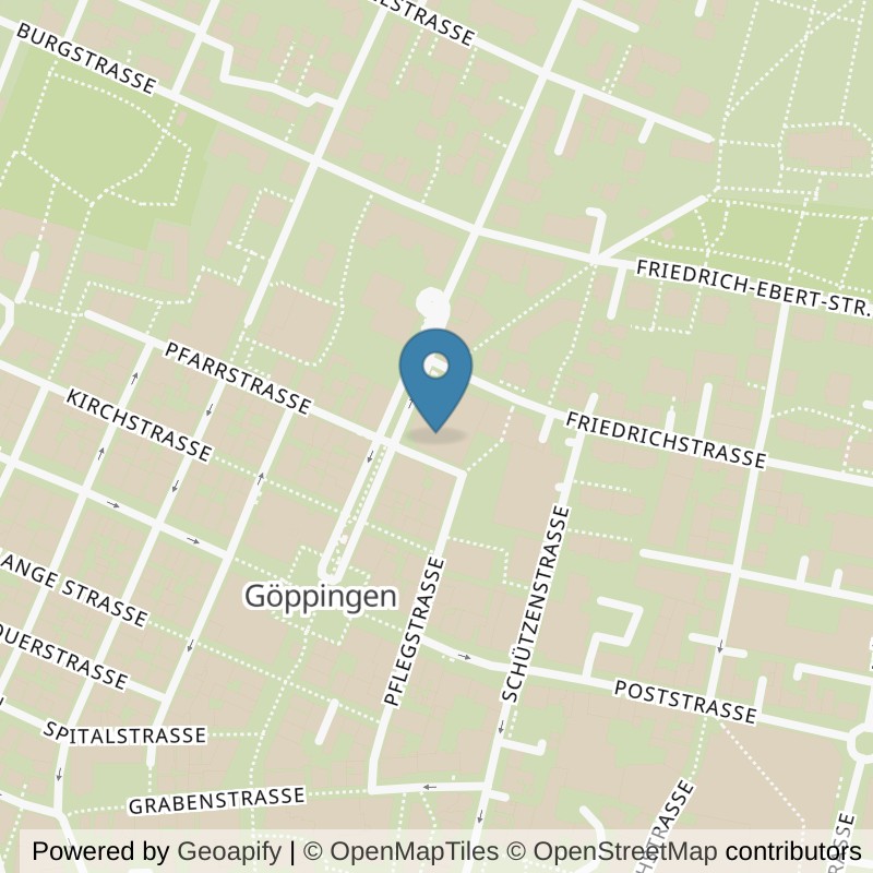 Map: location of all inclusive Fitness Ai Fitness Göppingen in Göppingen