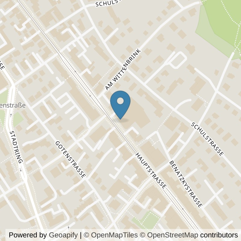 Map: location of all inclusive Fitness Bielefeld-Brackwede in Bielefeld