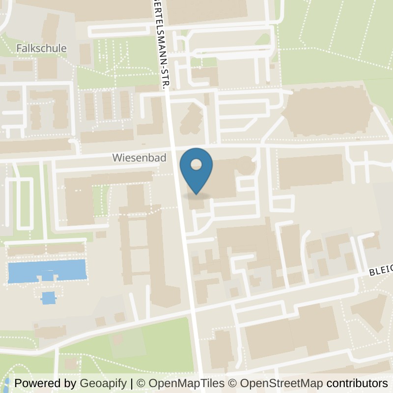 Map: location of all inclusive Fitness Bielefeld-City in Bielefeld