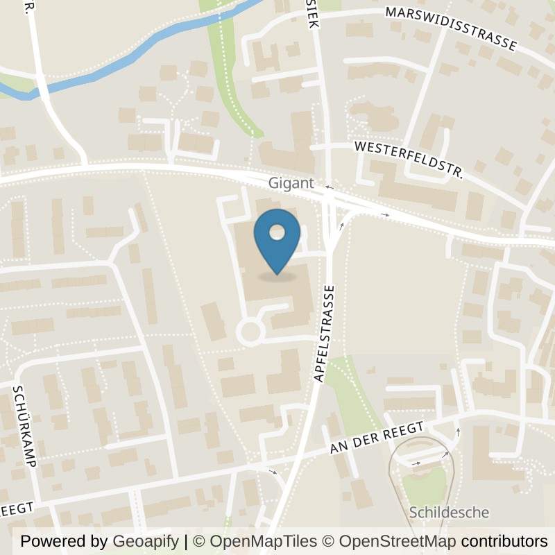 Map: location of all inclusive Fitness Bielefeld-Schildesche in Bielefeld