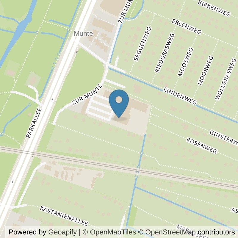 Map: location of all inclusive Fitness Bremen-Munte in Bremen