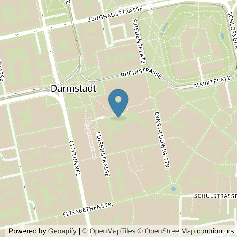 Map: location of all inclusive Fitness Darmstadt in Darmstadt