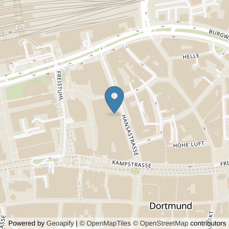 Map: location of all inclusive Fitness Dortmund-City in Dortmund