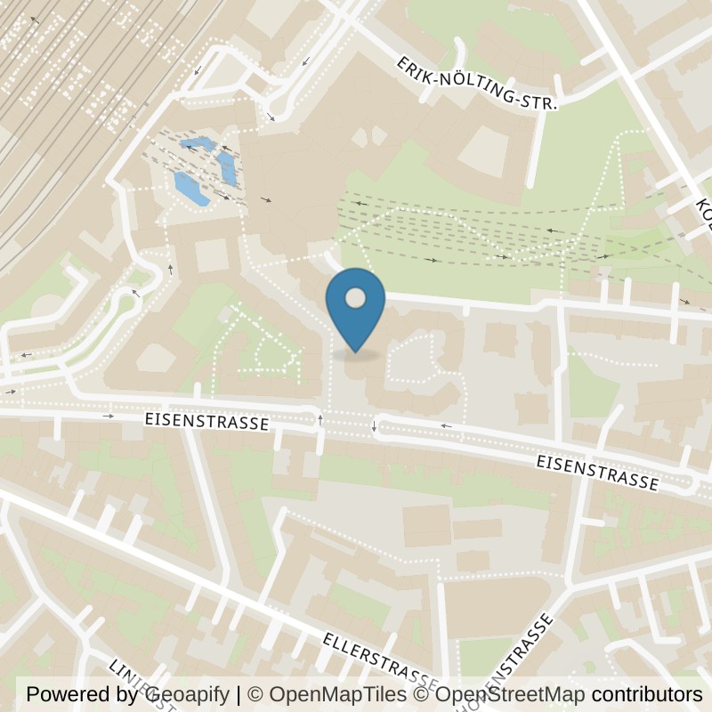 Map: location of all inclusive Fitness Düsseldorf-Oberbilk in Düsseldorf