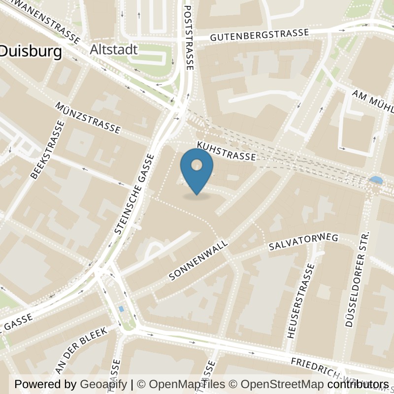 Map: location of all inclusive Fitness Duisburg-Königsgalerie in Duisburg