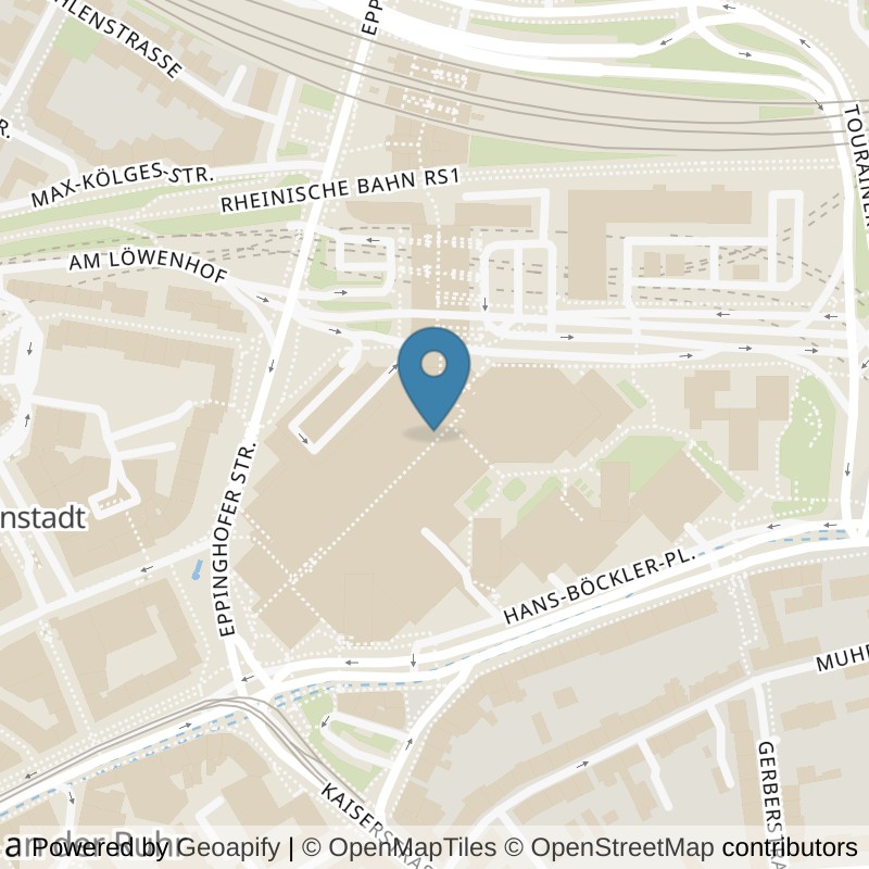 Map: location of all inclusive Fitness Mülheim in Mülheim an der Ruhr
