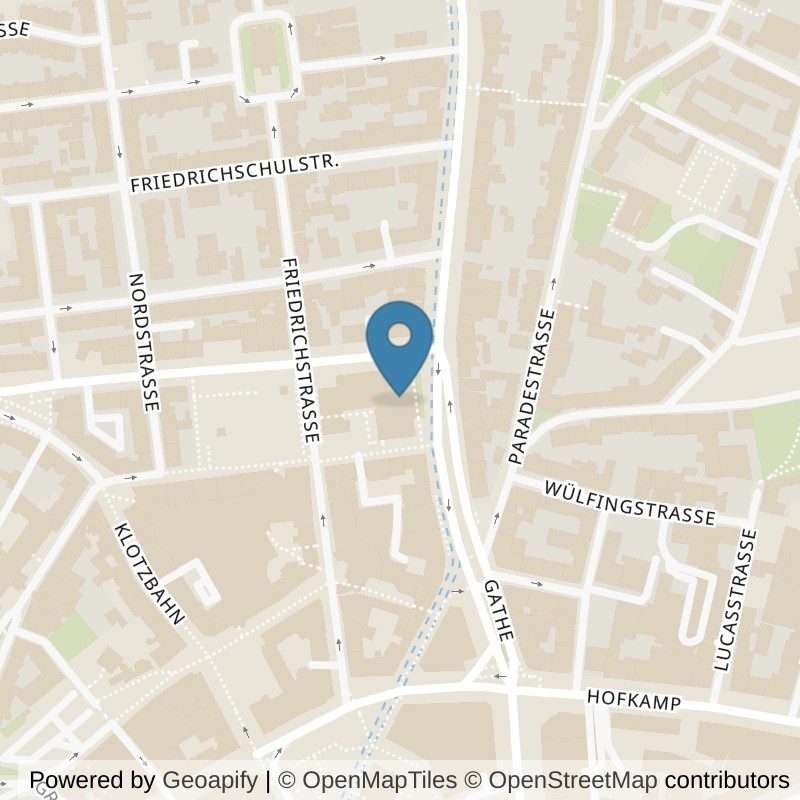 Map: location of all inclusive Fitness Wuppertal-Elberfeld-Gathe in Wuppertal
