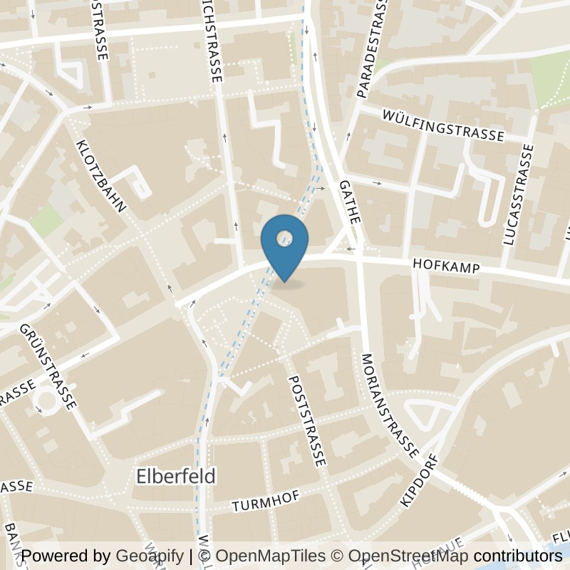 Map: location of all inclusive Fitness Wuppertal-Elberfeld-Neumarkt in Wuppertal