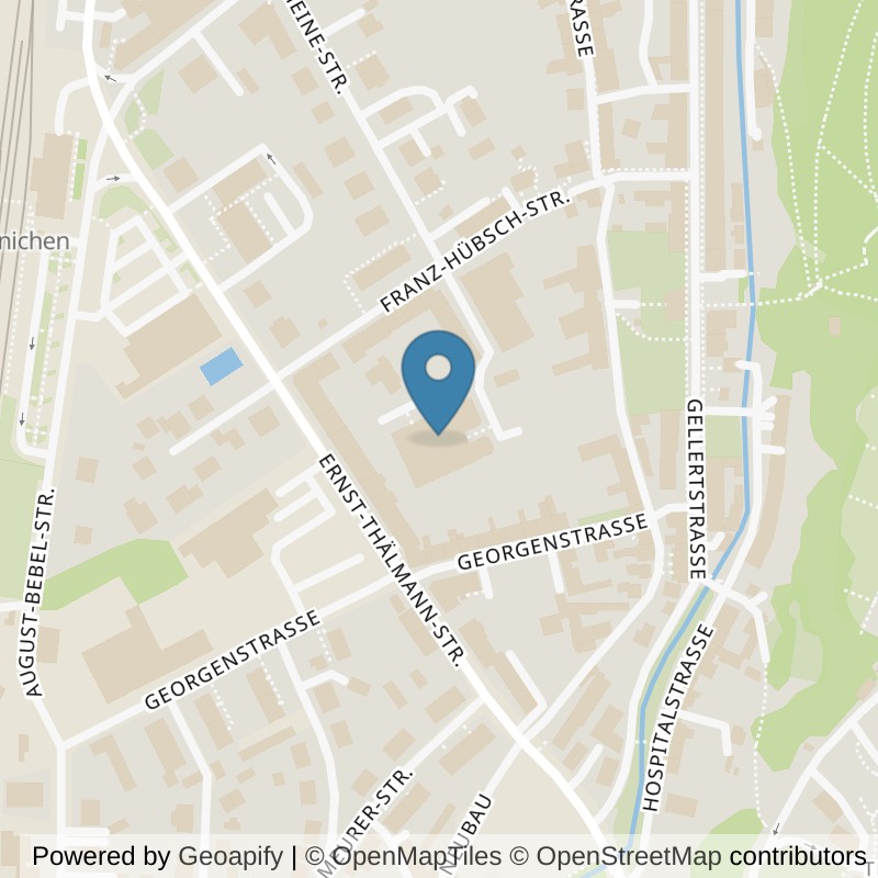 Map: location of All Time Fitnessstudio in Hainichen