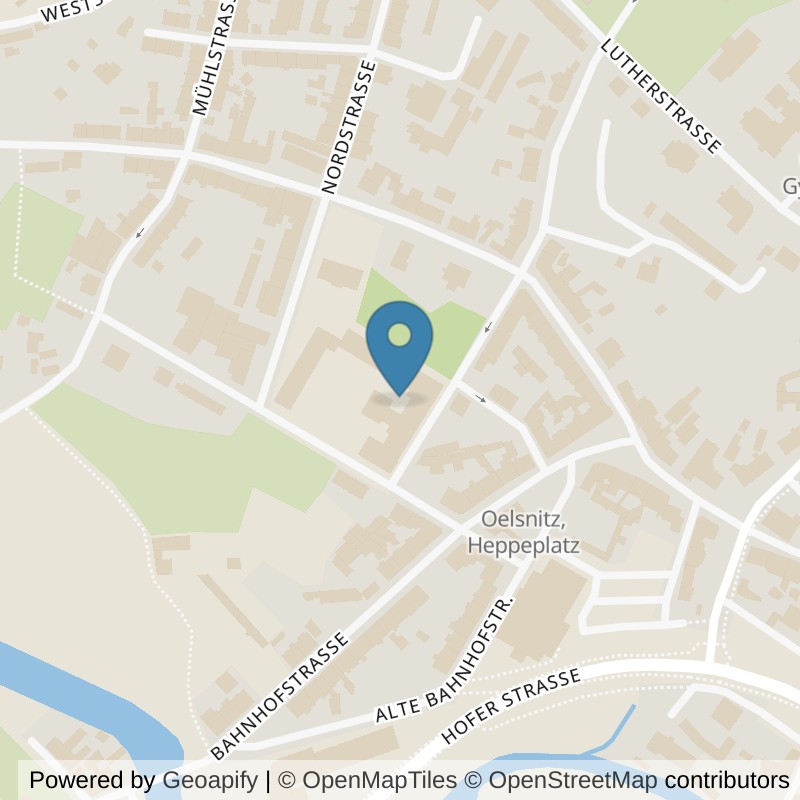 Map: location of All Time Fitnessstudio in Oelsnitz/Vogtland