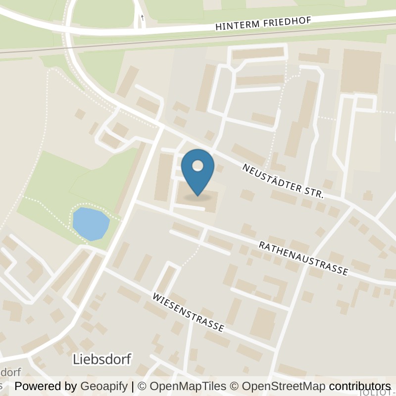 Map: location of All Time Fitnessstudio in Weida
