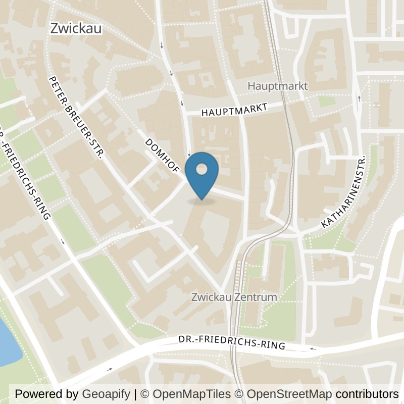 Map: location of All Time Fitnessstudio in Zwickau