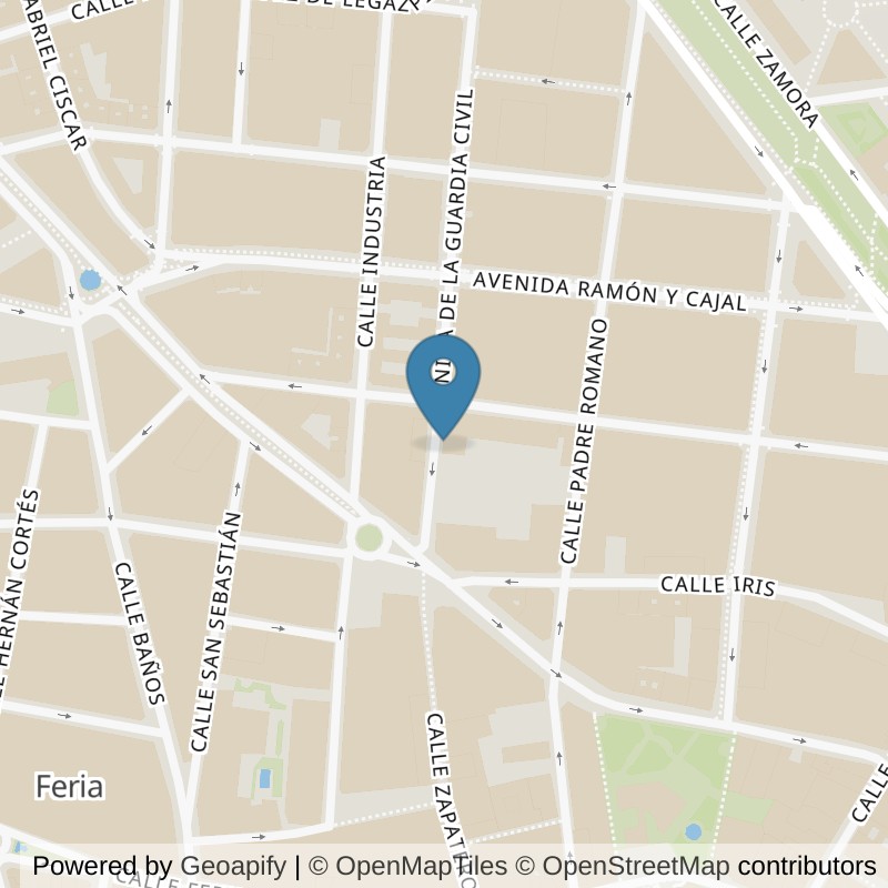 Map: location of Altafit Albacete Mariana Pineda in Albacete