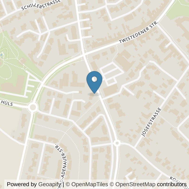 Map: location of ananas gym Kevelaer in Kevelaer