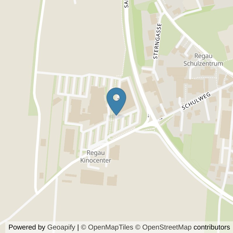 Map: location of Anytime Fitness REGAU IM REGAU VITAL in Regau