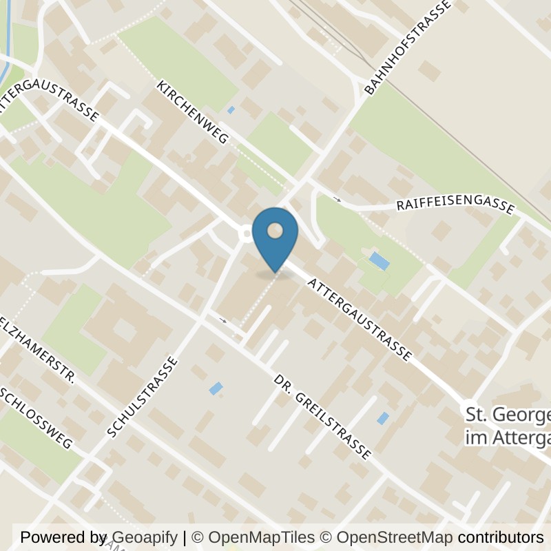 Map: location of Anytime Fitness ST. GEORGEN I. A. in St. Georgen im Attergau
