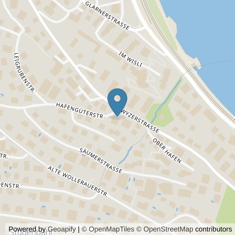 Map: location of Aquafitness4all.ch GmbH in Richterswil