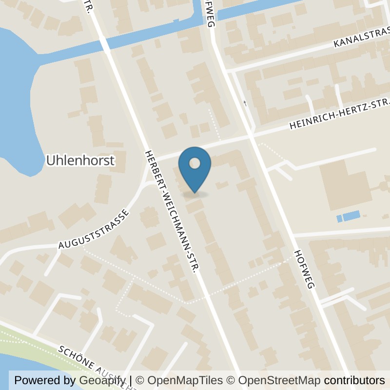 Map: location of Aspria Hamburg Uhlenhorst in Hamburg