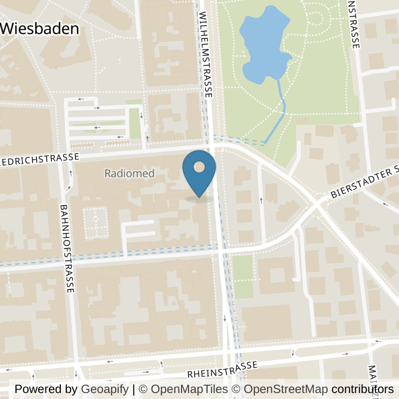 Map: location of AURUM Wiesbaden in Wiesbaden