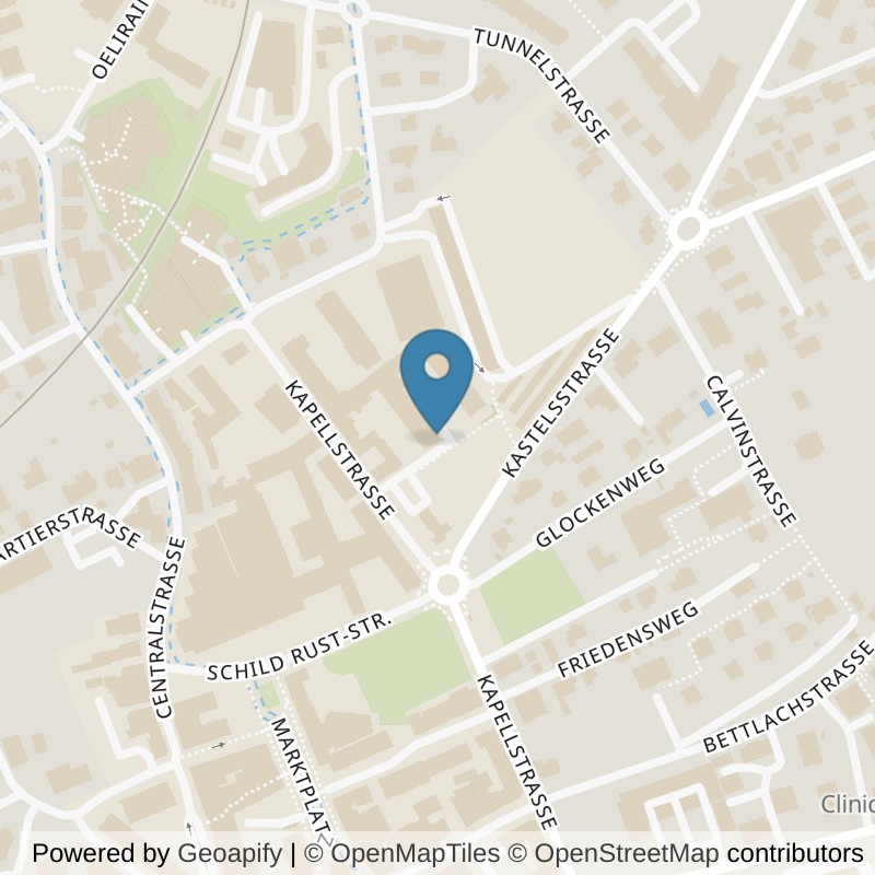 Map: location of B-Fit in Grenchen