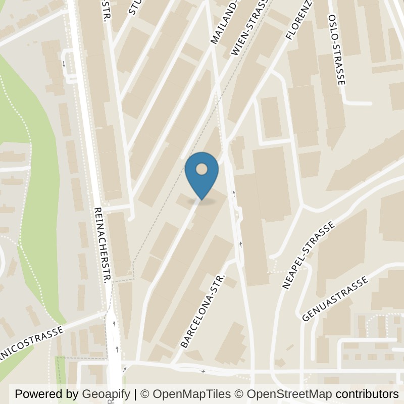 Map: location of Baba's 3 Phasen Plan in Münchenstein