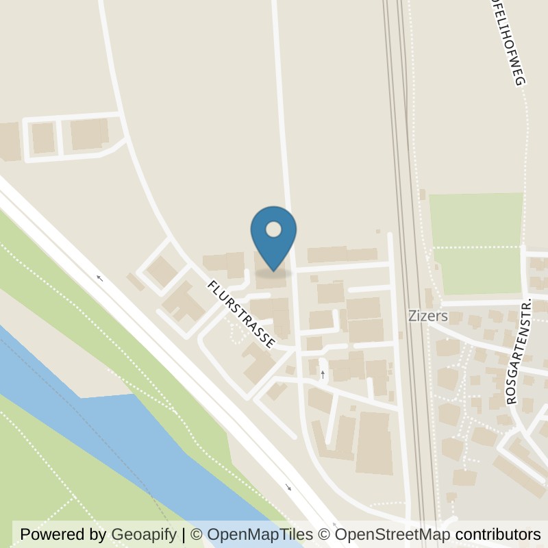 Map: location of Barbell Club Landquart in Zizers