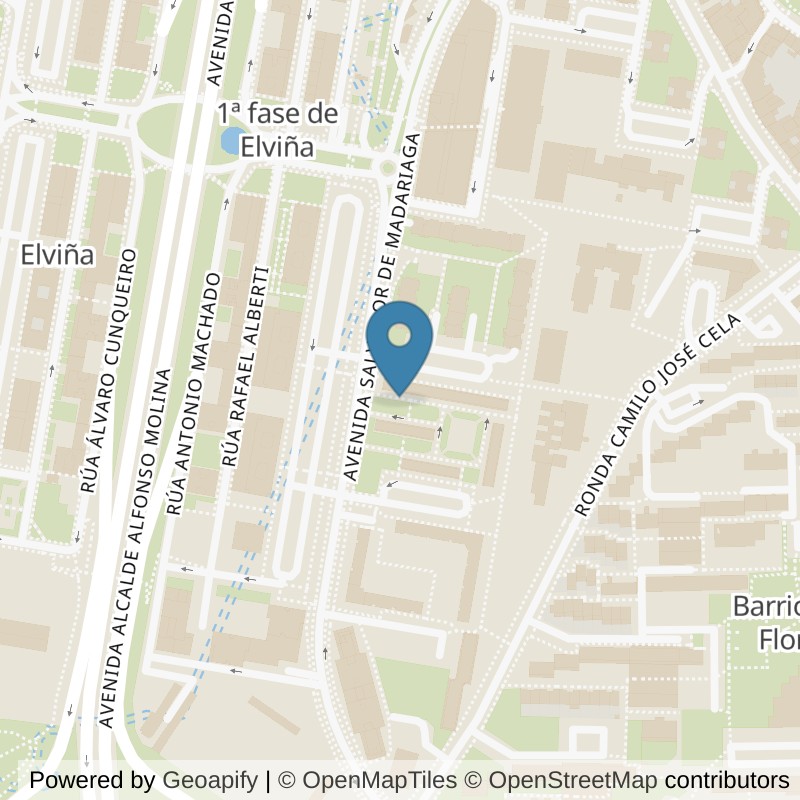 Map: location of Basic-Fit Salvador de Madariaga A Coruna in A Coruna