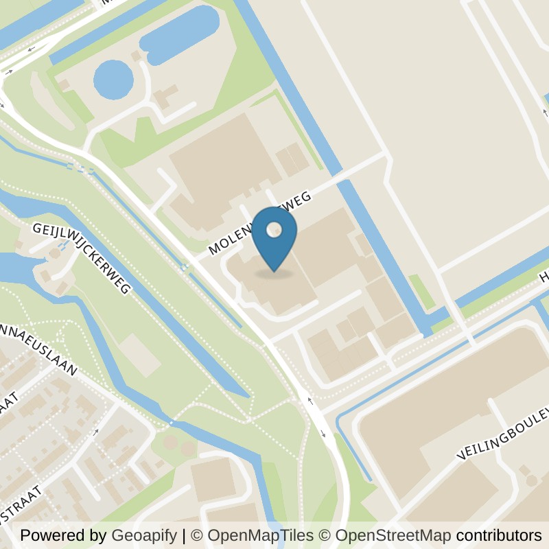 Map: location of Basic-Fit Aalsmeer Molenvlietweg 24/7 in Aalsmeer
