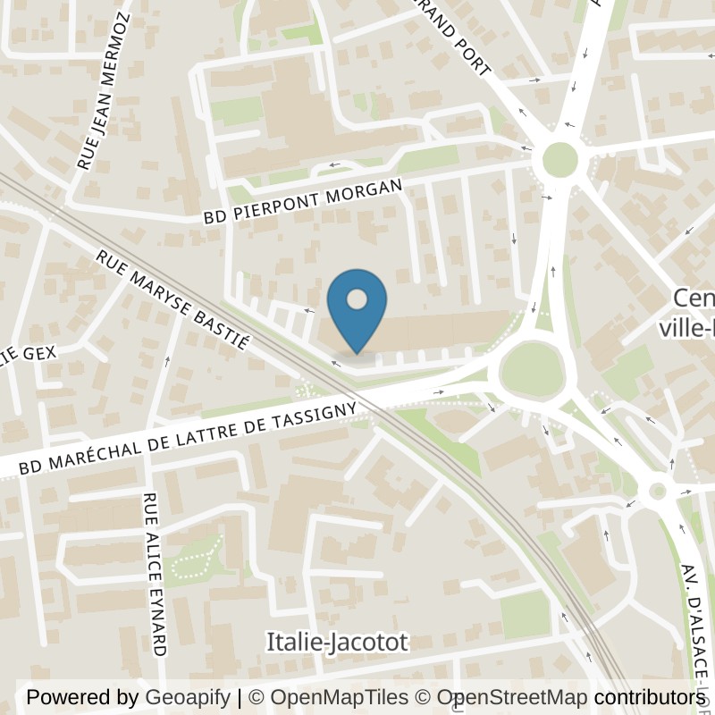Map: location of Basic-Fit Aix-les-Bains Rue Lionel Terray in Aix-les-Bains