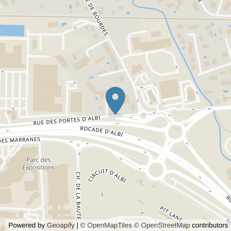 Map: location of Basic-Fit Albi Les Portes d’Albi 24/7 in Albi