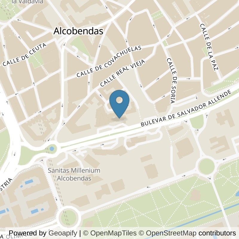 Map: location of Basic-Fit Salvador Allende Alcobendas in Alcobendas