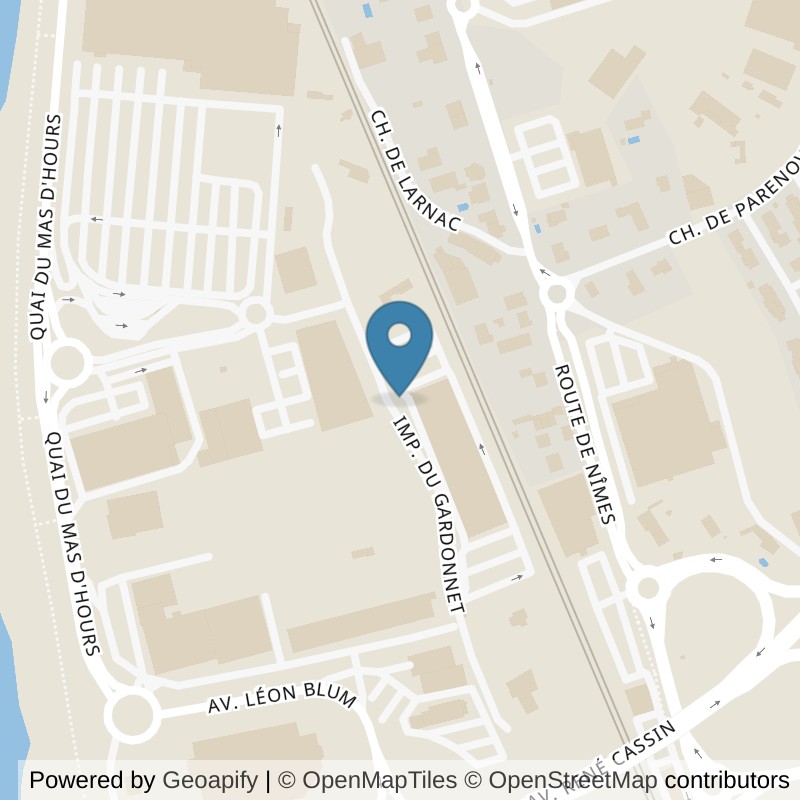 Map: location of Basic-Fit Ales Impasse du Gardonnet 121 in Ales