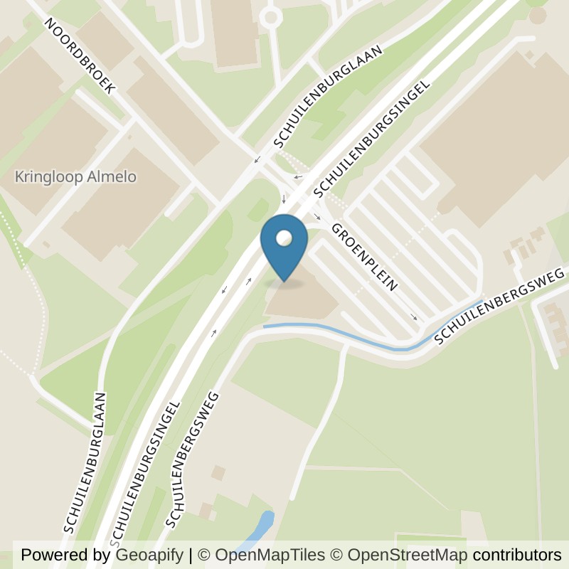 Map: location of Basic-Fit Almelo Groenplein 24/7 in Almelo