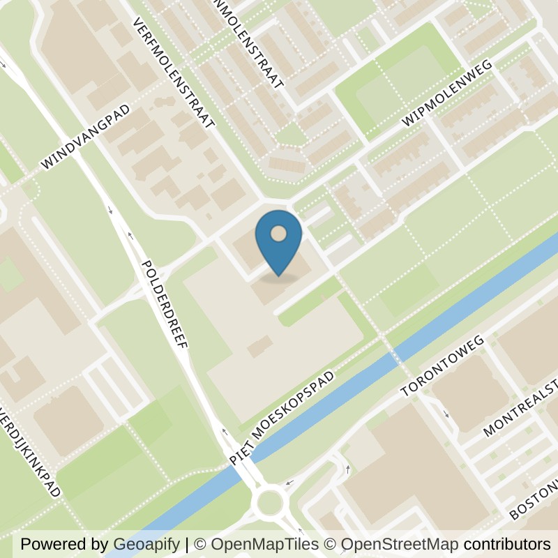 Map: location of Basic-Fit Almere Dwangmolenstraat 24/7 in Almere